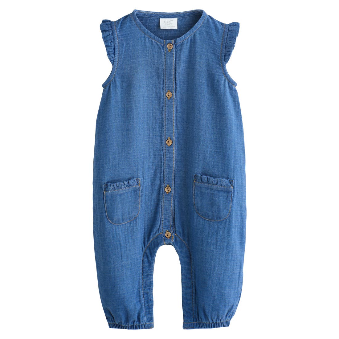 Next Denim Frill Romper