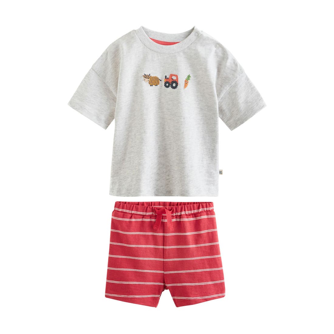 Next Graphic T-Shirt & Shorts Set