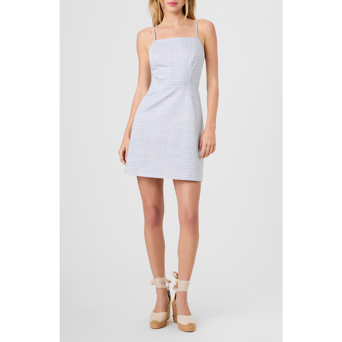 French Connection Plaid Sheath Minidress