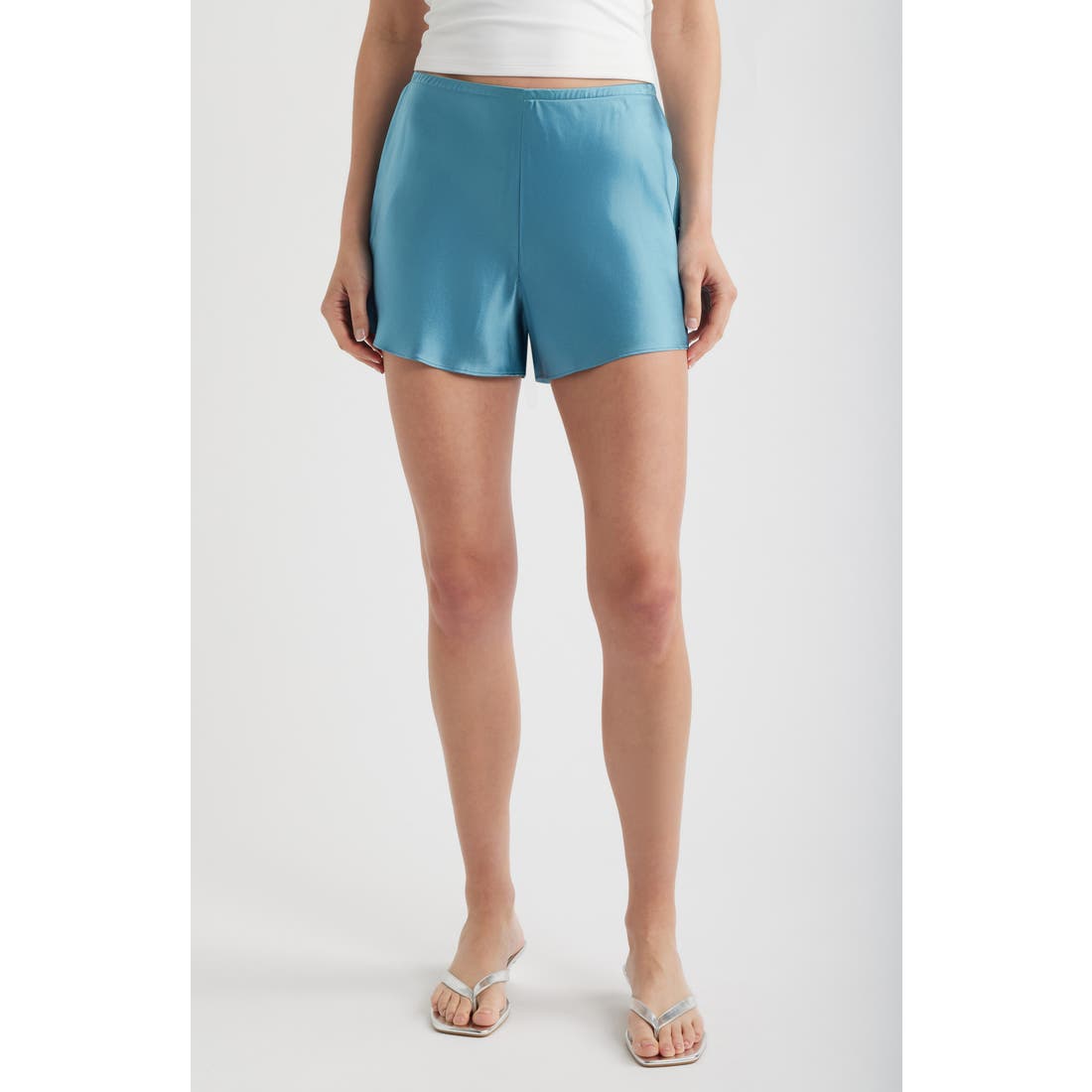 Reformation Gale Silk Shorts