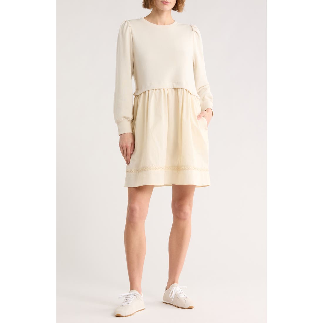 white off the shoulder skater dress Mochi | White Skater Mini Dress With Bow Straps