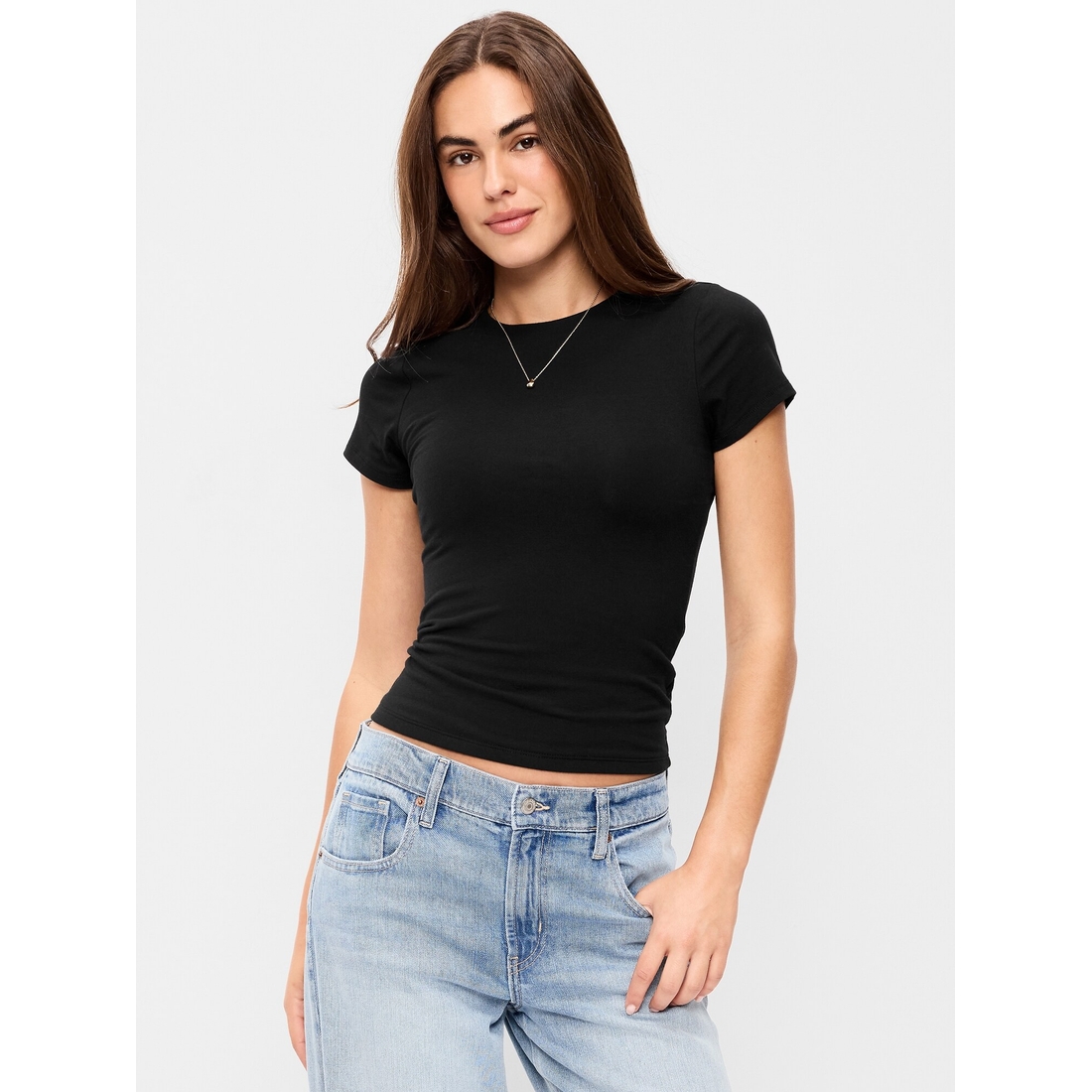 Old Navy Women's Hug Double-Layer Short-Sleeve Top