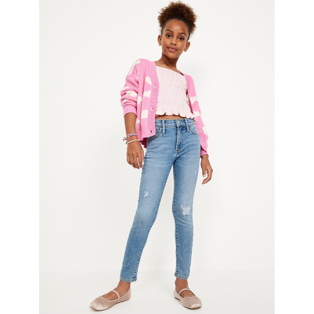 Old Navy Kids' High-Waisted Rockstar 360° Stretch Ripped