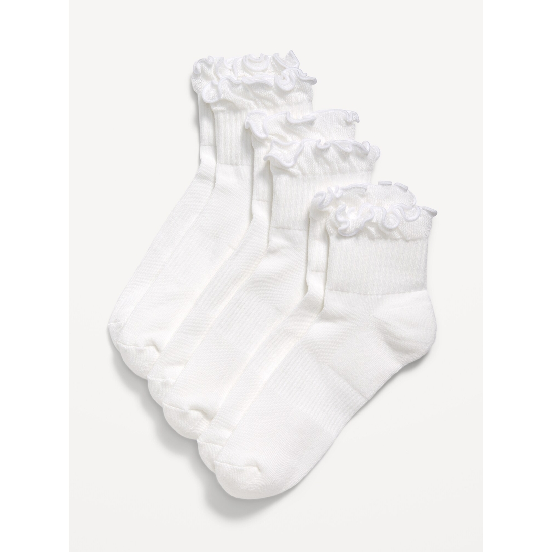 Old Navy Women's Ruffled Athletic Socks 3-Pack