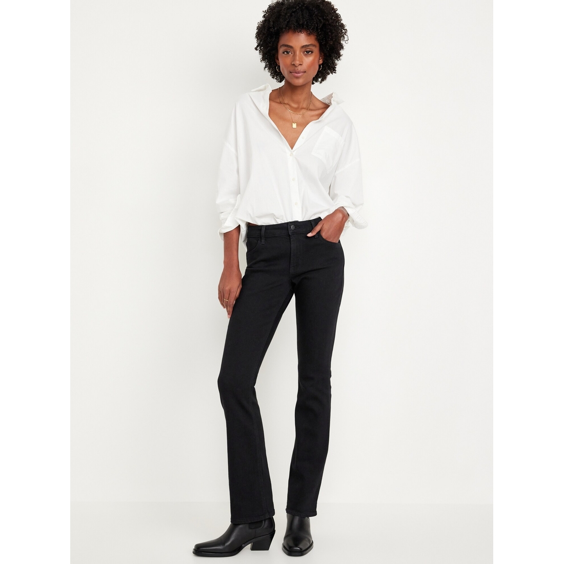 Old Navy Women's Mid-Rise Wow Boot-Cut Jeans