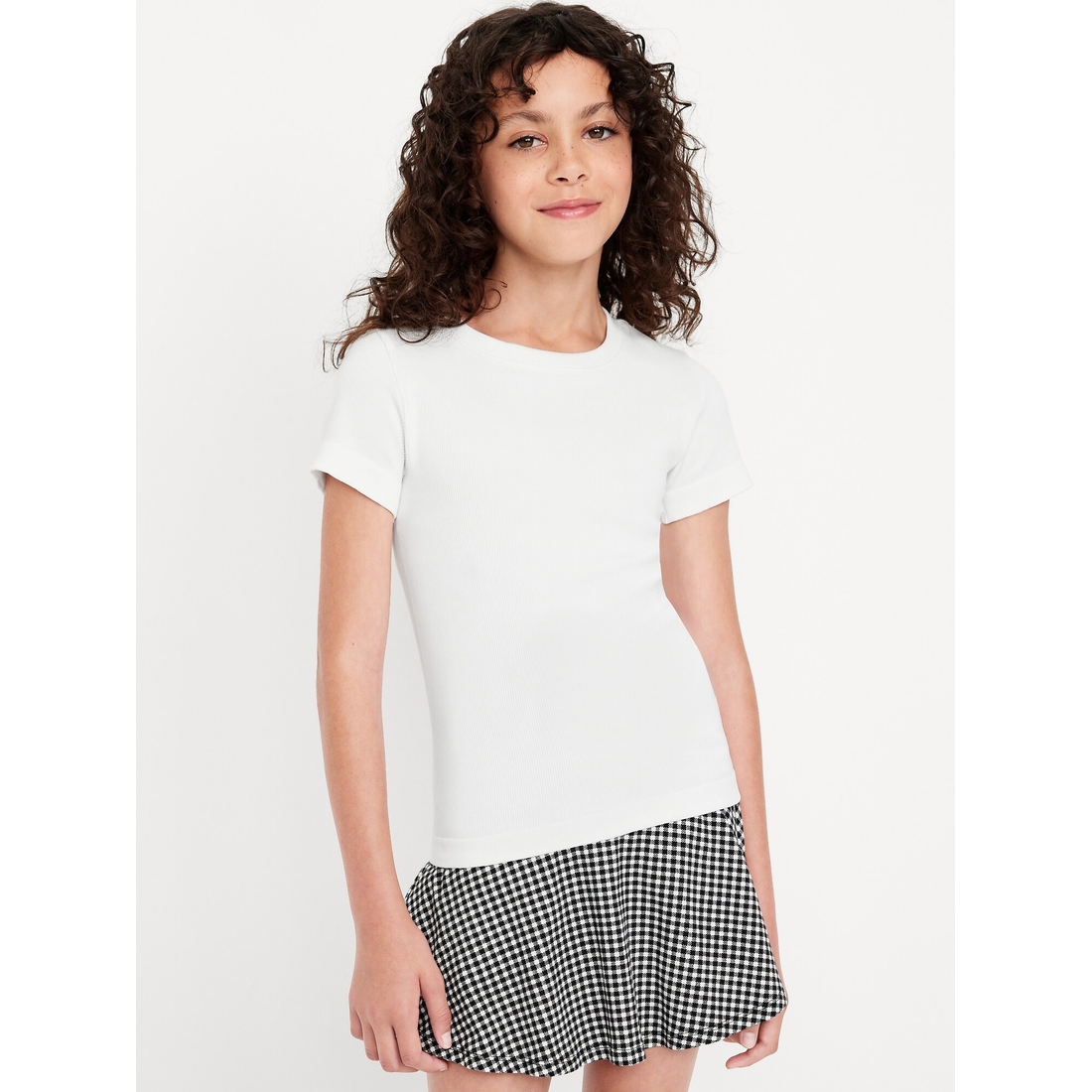 Old Navy Kids' Fitted Seamless Ribbed Performance Top