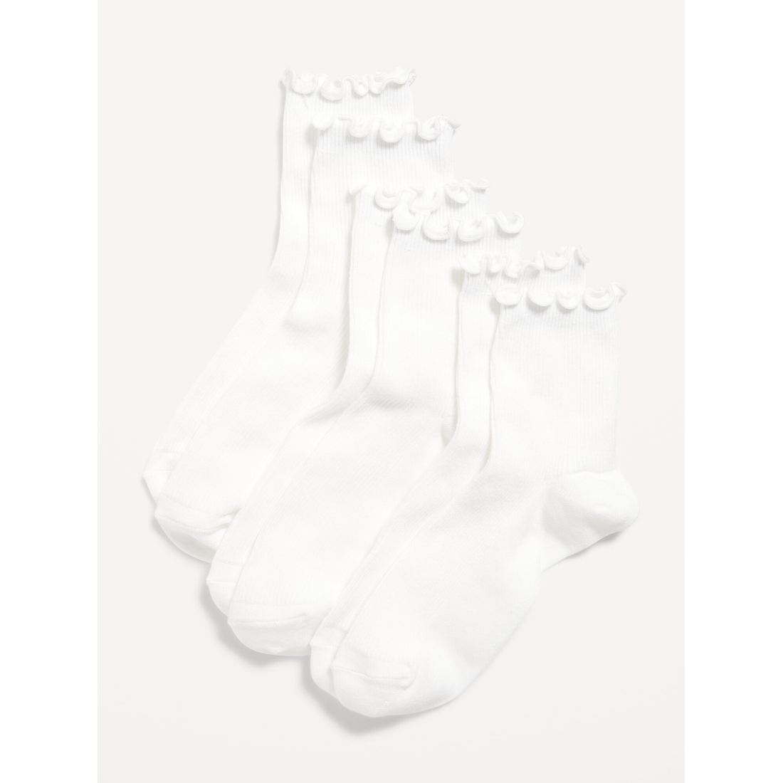 Old Navy Women's Ruffled Crew Sock 3-Pack