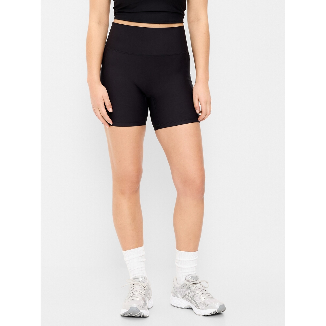 Old Navy Women's Extra-High Waisted Powersoft Boundless Pocket Biker Shorts-- 6-Inch Inseam - No Front Seam