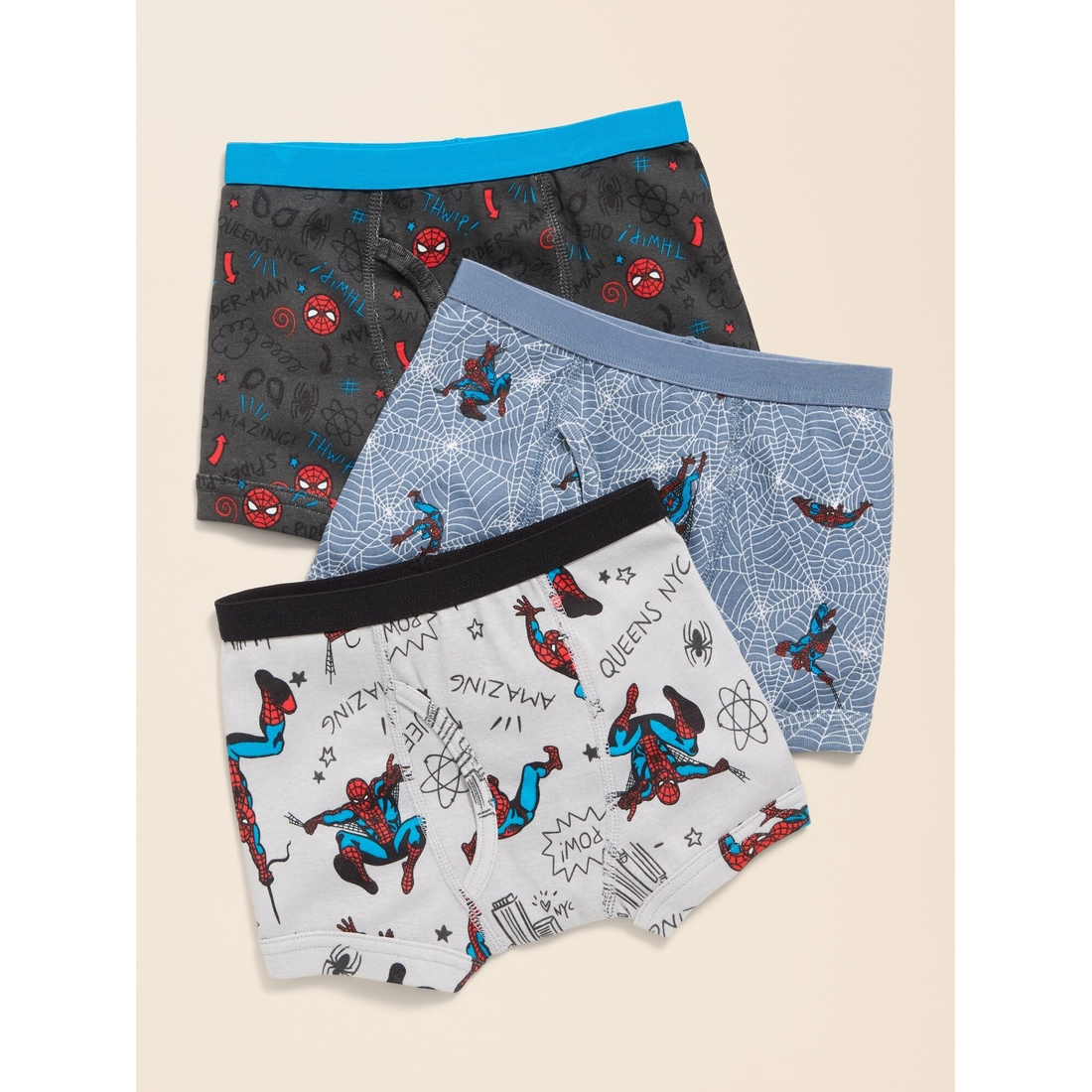 Marvel Old Navy x Marvel Spider-Man Boxer-Briefs Underwear 3-Pack for Toddler Boys