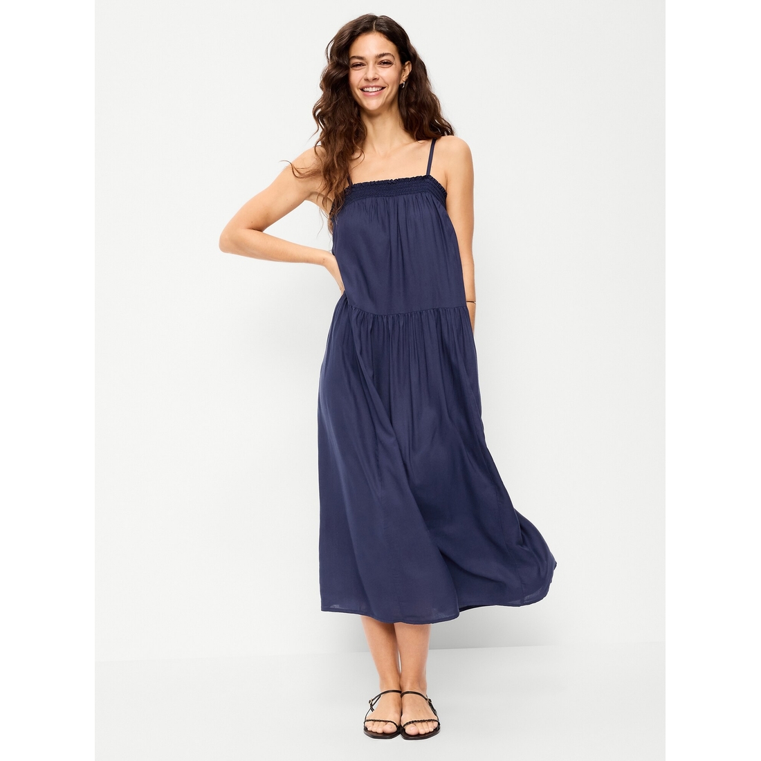 slim fit dress slacks Womens SoftHemp Smocked Dress – United By Blue main image 0