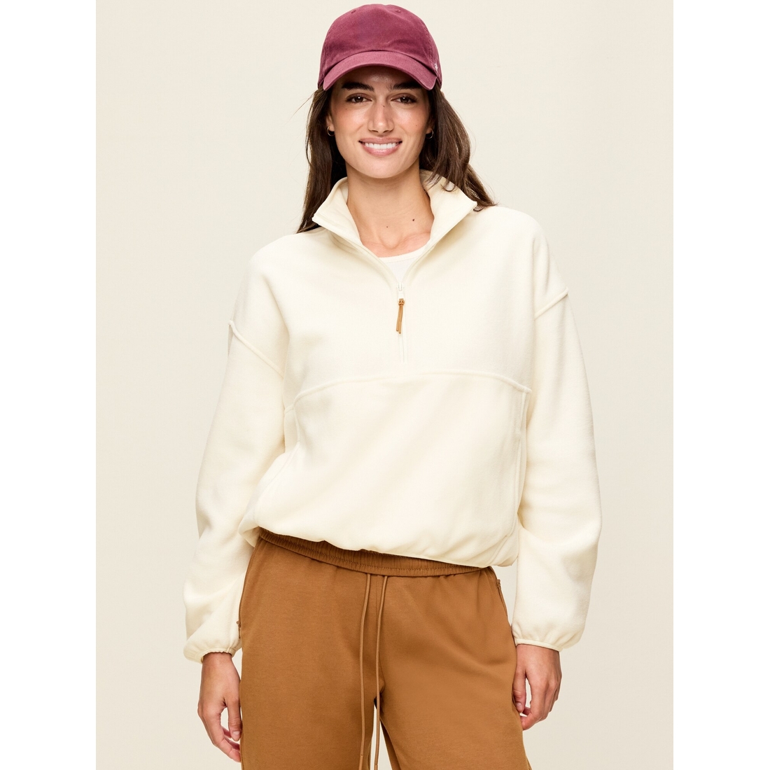 Old Navy Women's Oversized Half-Zip Performance Fleece Pullover