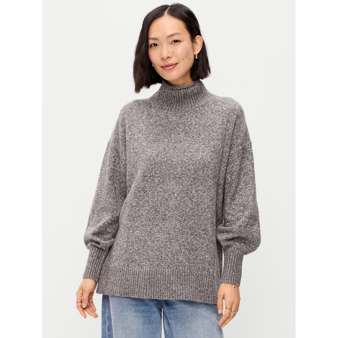 Old Navy Women's Sosoft Turtleneck Tunic Sweater