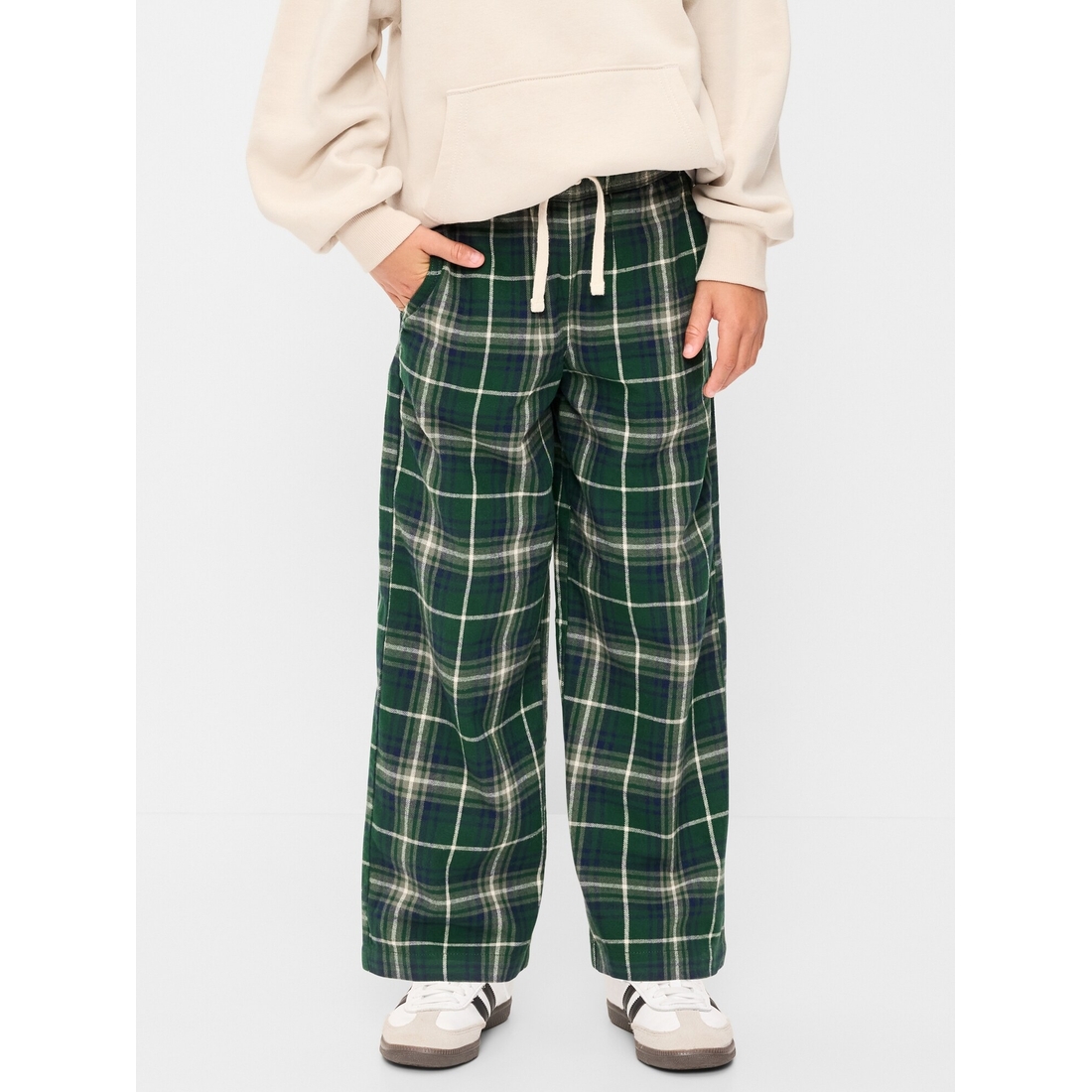 Old Navy Kids' Pull-On Baggy Plaid Flannel Pants