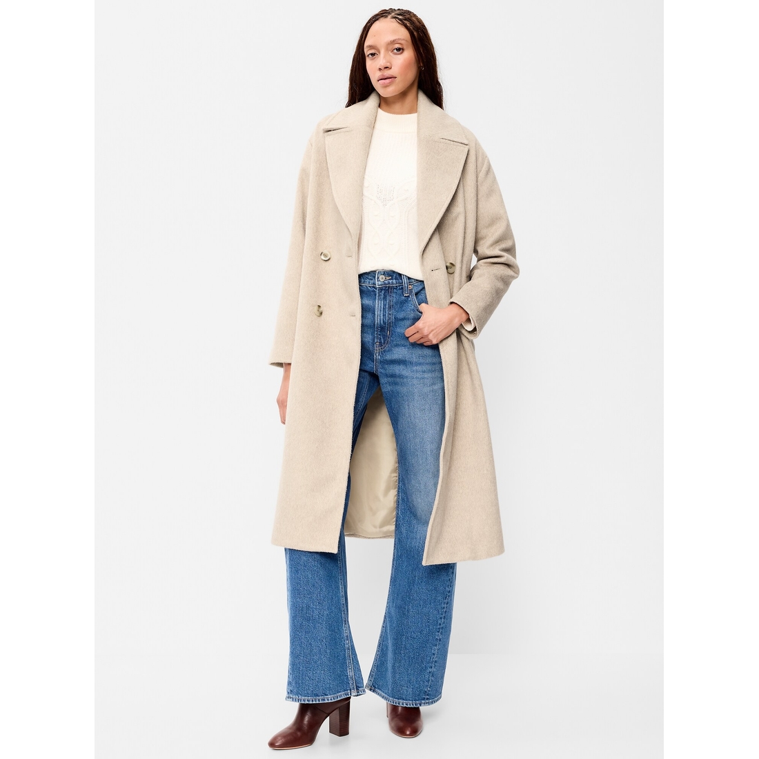 Old Navy Women's Oversized Longline Overcoat