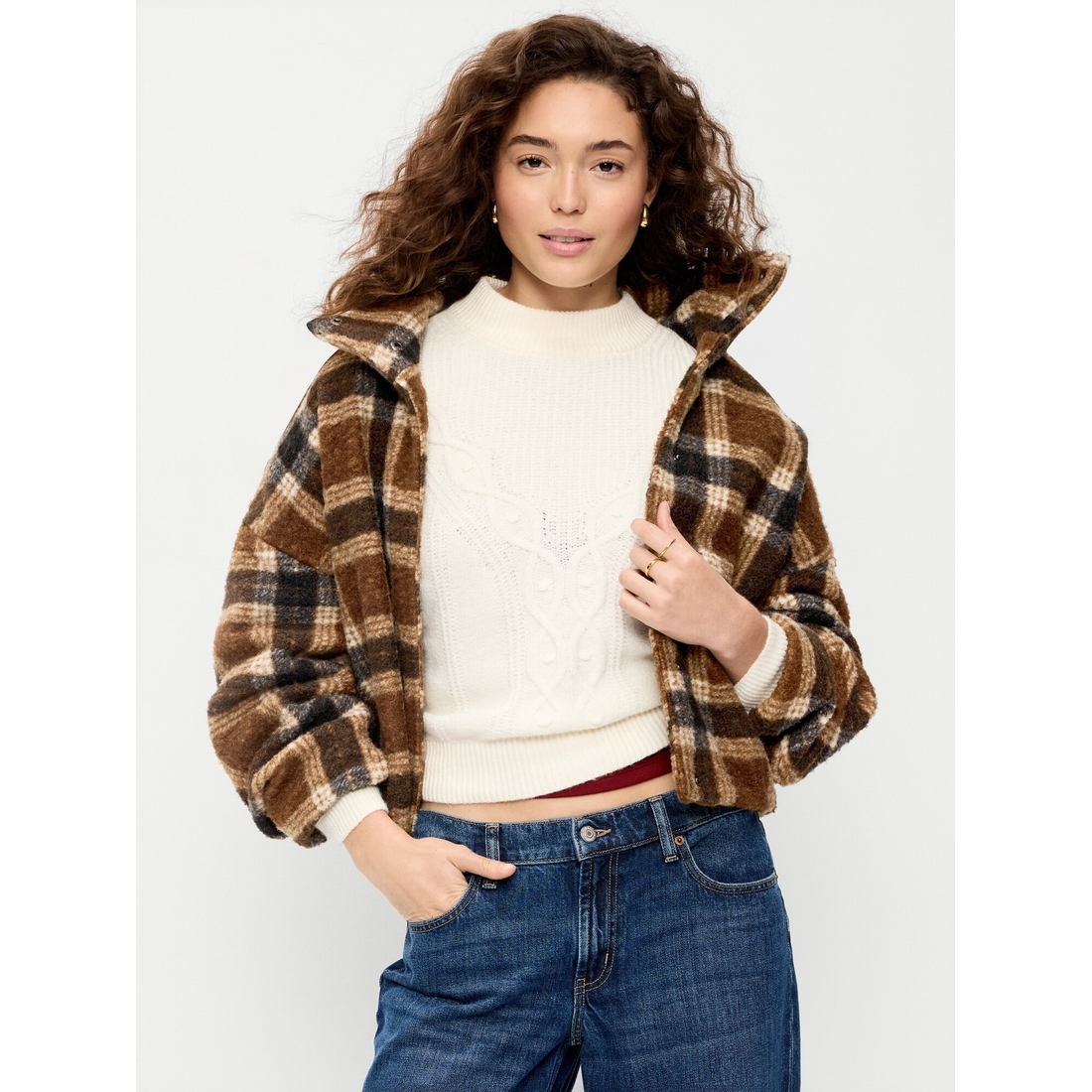 Old Navy Women's Plaid Jacket