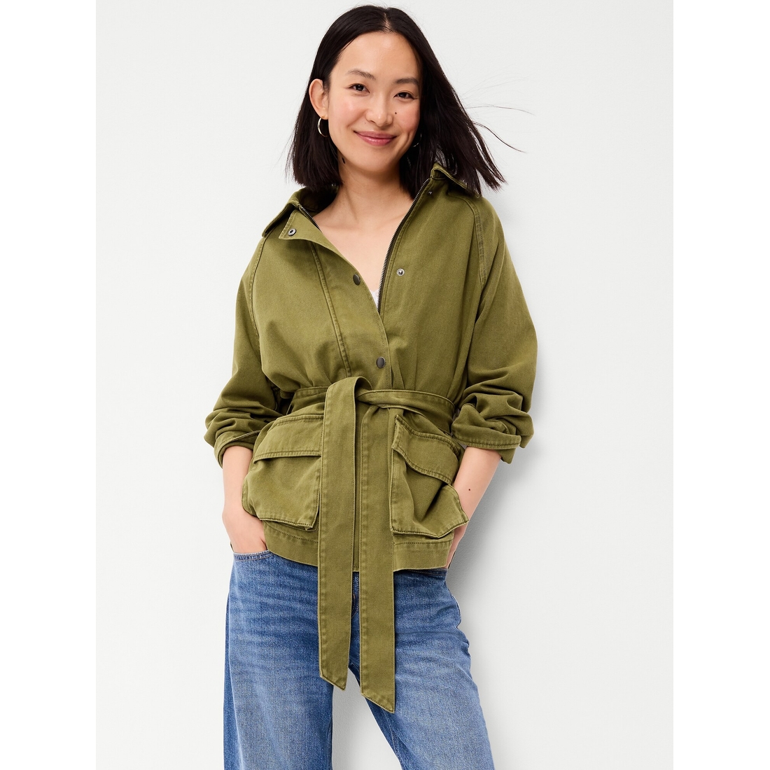 Old Navy Women's Belted Utility Jacket