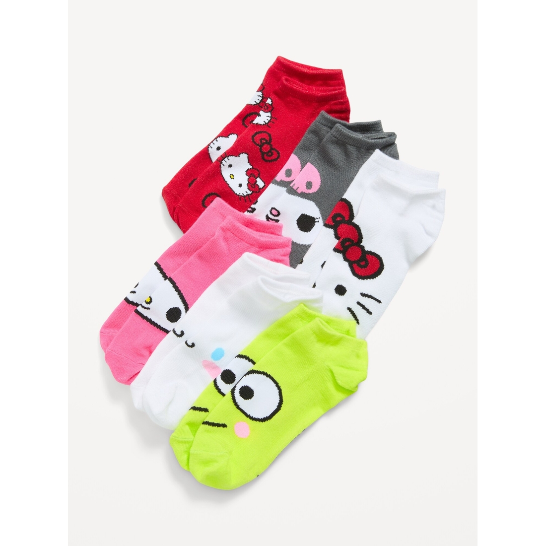 Old Navy Women's Hello Kitty® 6-Pack Novelty Ankle Socks