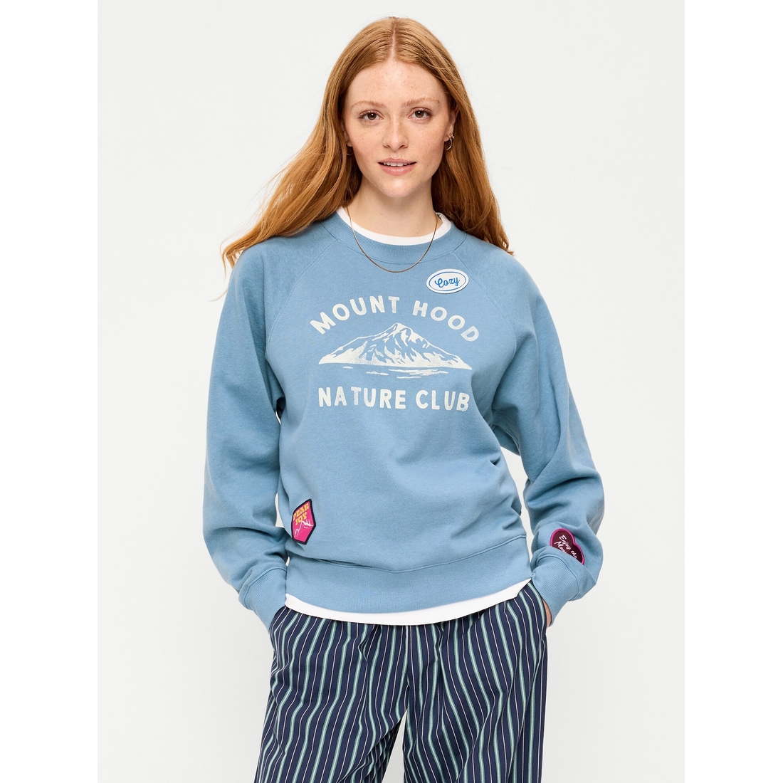 Old Navy Women's Socomfy Oversized Raglan Sweatshirt