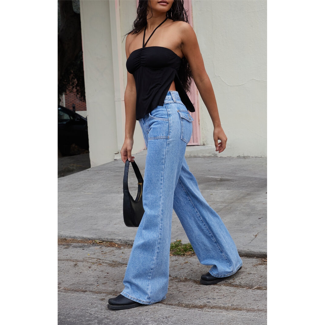 John Galt Cinched Halter Top
