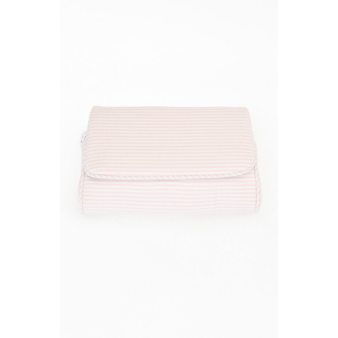 John Galt Striped Makeup Bag