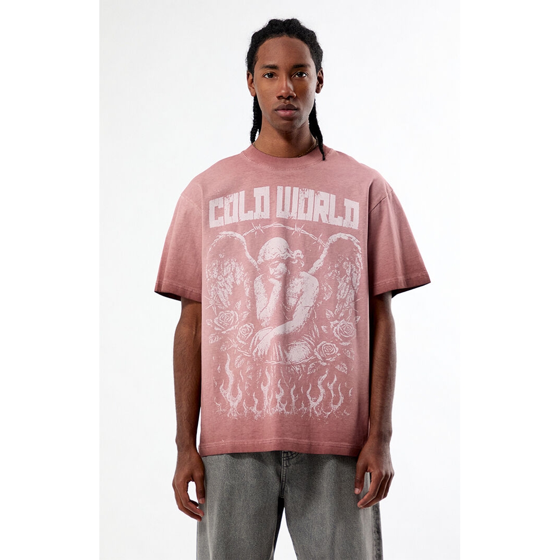 Pacsun Cold World Angel Oversized T-Shirt available now at Del Amo