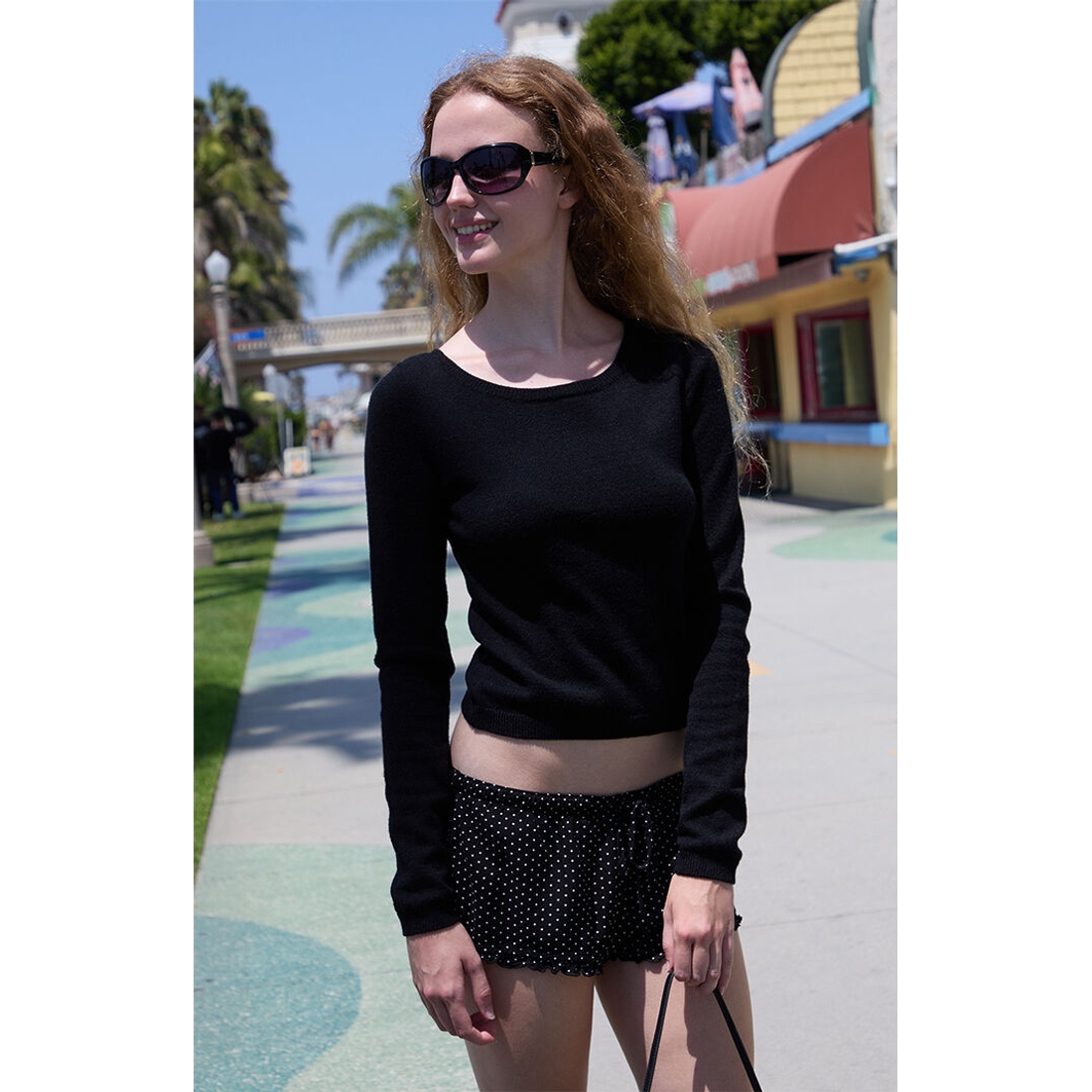 John Galt Long Sleeve Sweater Top