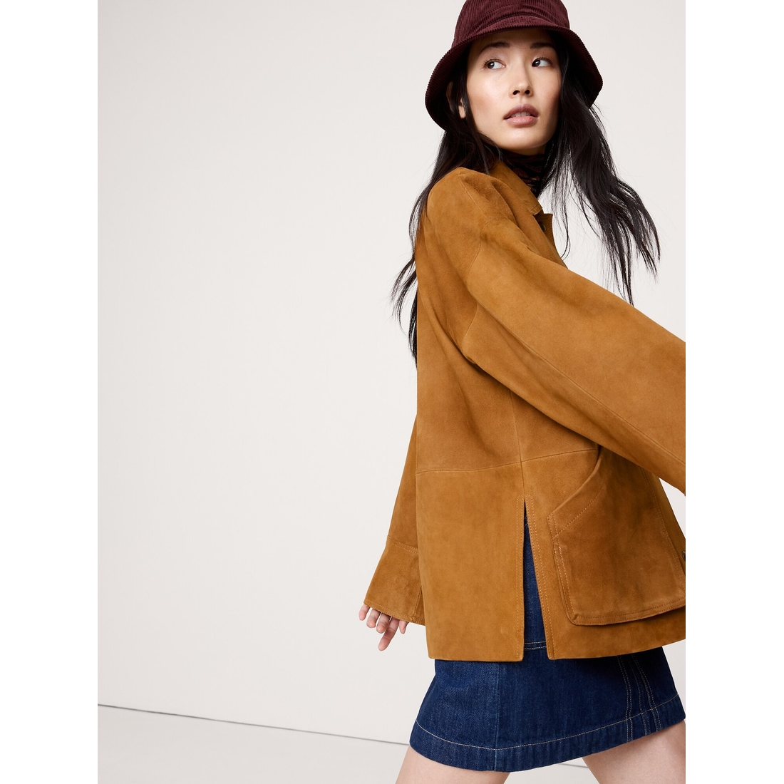 Banana Republic Women's Heritage Suede Jacket available now at