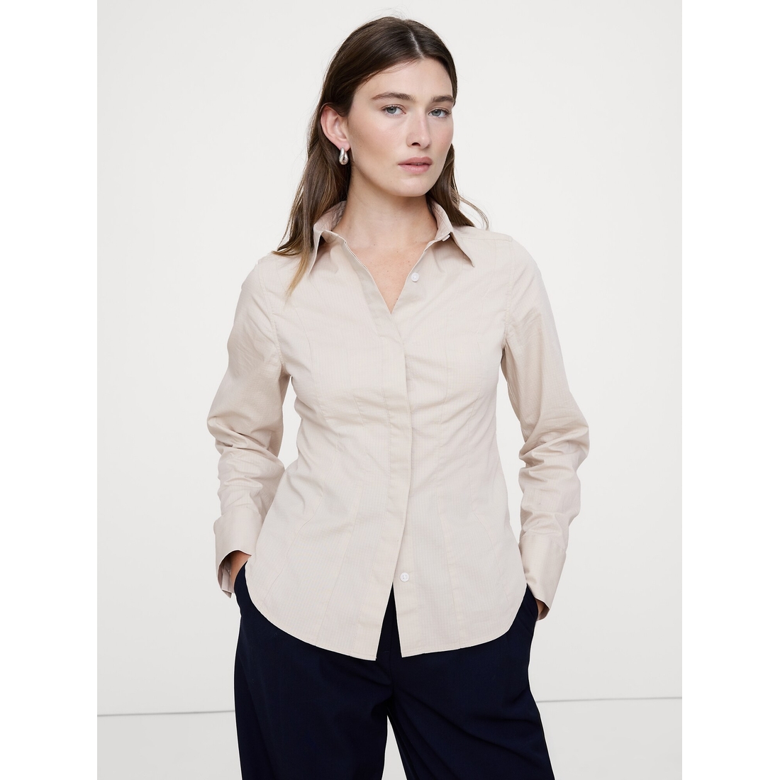 Banana Republic Women's Stretch-Cotton Hourglass Shirt available now at  Copley Place