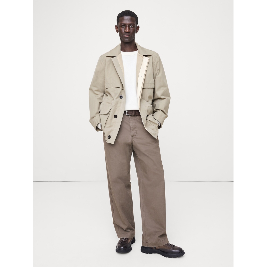 Banana Republic Men's Cotton-Nylon Field Jacket available now at
