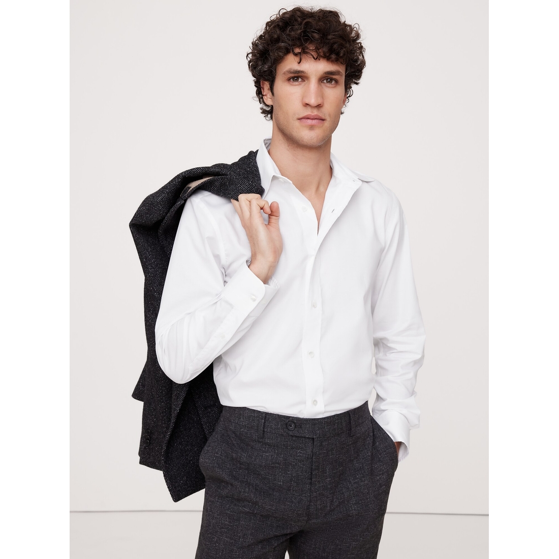 Banana Republic Men's Slim-Fit Wrinkle-Resistant Dress Shirt available now  at Haywood Mall