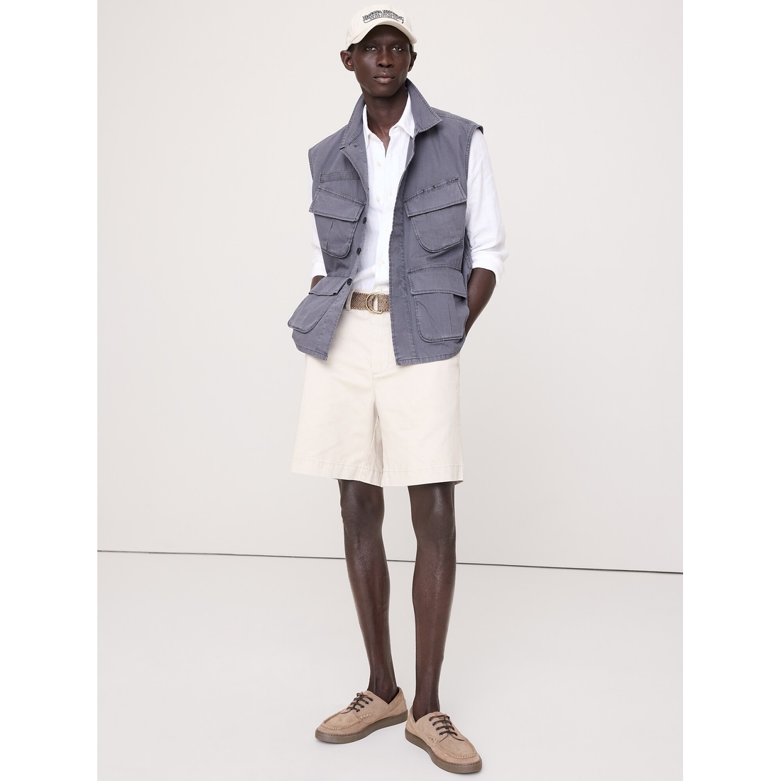 Banana Republic Men's Cotton Utility Vest available now at