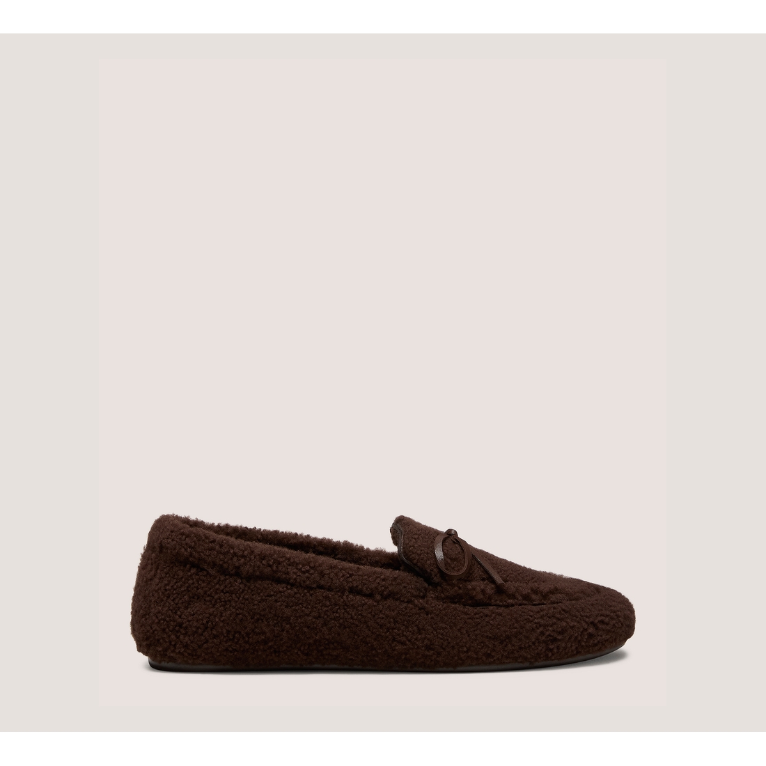 Stuart Weitzman Britt Bow Shearling Loafer