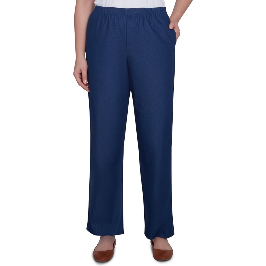 Alfred Dunner Women's Classic Pull-on Denim Pant