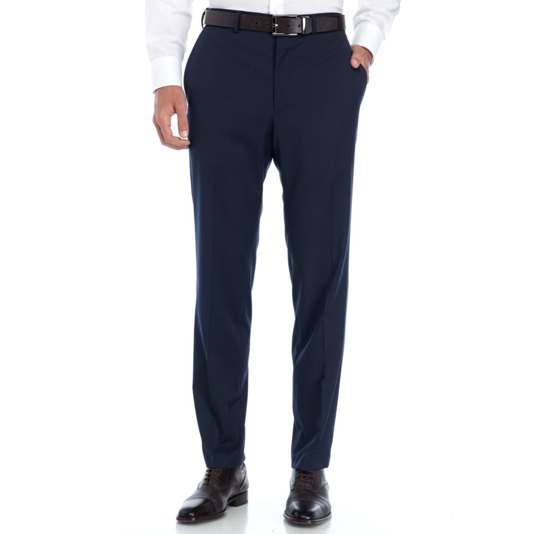 Saddlebred Men's Solid Stretch Suit Pants