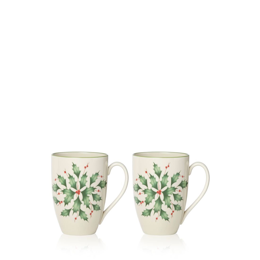Lenox Holly Mug Set