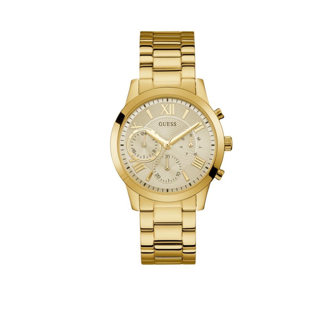 Guess Gold-Tone Multi-function Sport Watch