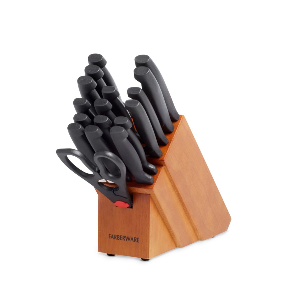Farberware 18-Piece Never Needs Sharpening Cutlery Block Set