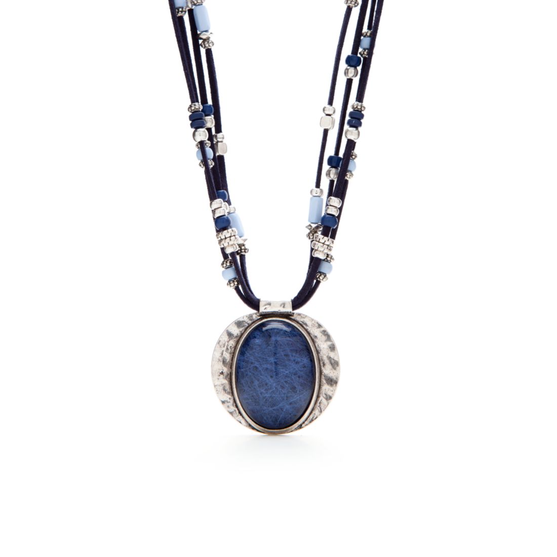 Ruby Rd Color Splash Blue Multi Strand Pendant Necklace