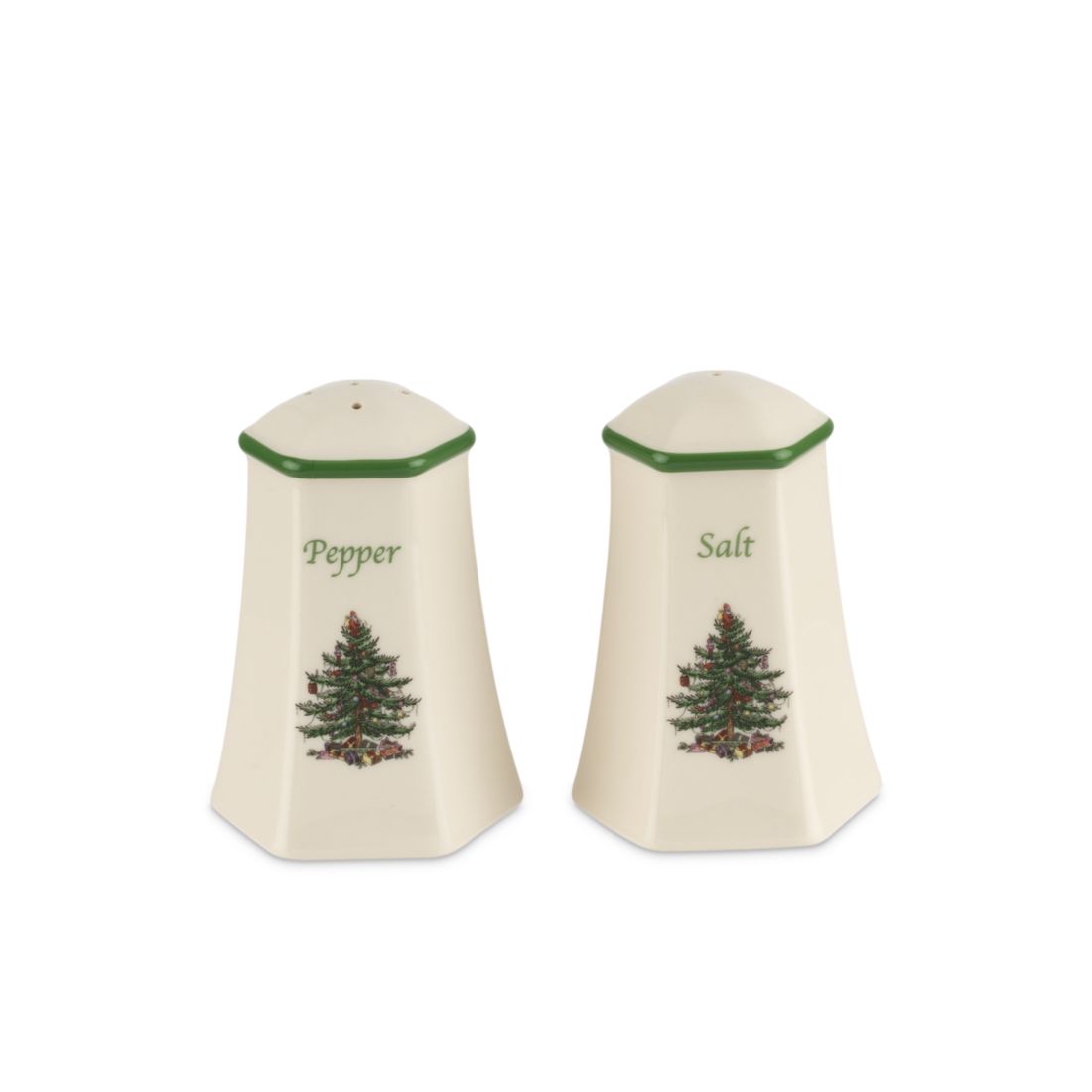 Spode Hexagonal Salt and Pepper Set