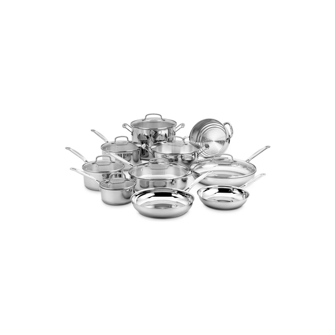 Cuisinart Chef's Classic Stainless Cookware 17 Piece Set