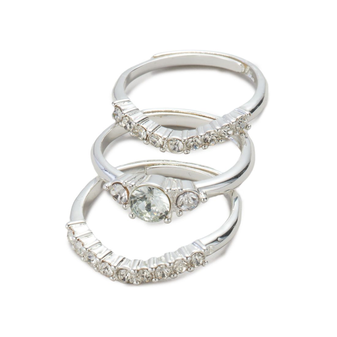 Belk Lab Created Light Blue Stone Adjustable Ring Set