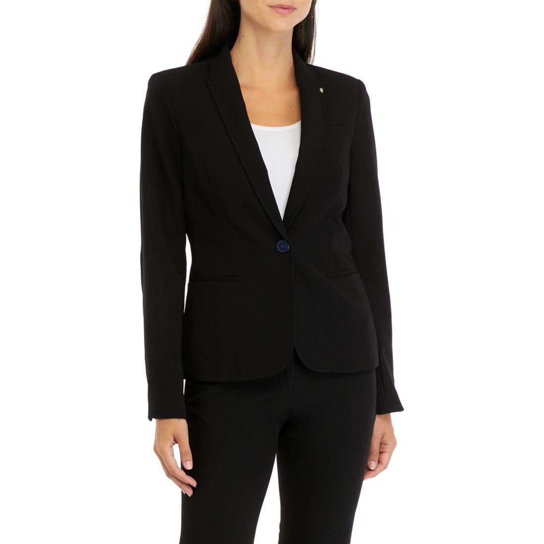 Tommy Hilfiger Women's One Button Twill Jacket