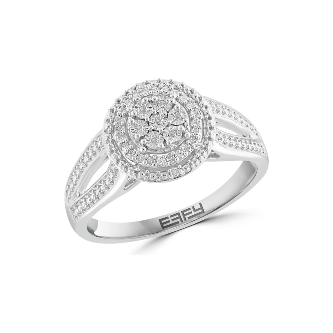 Effy Diamond Ring in Sterling Silver