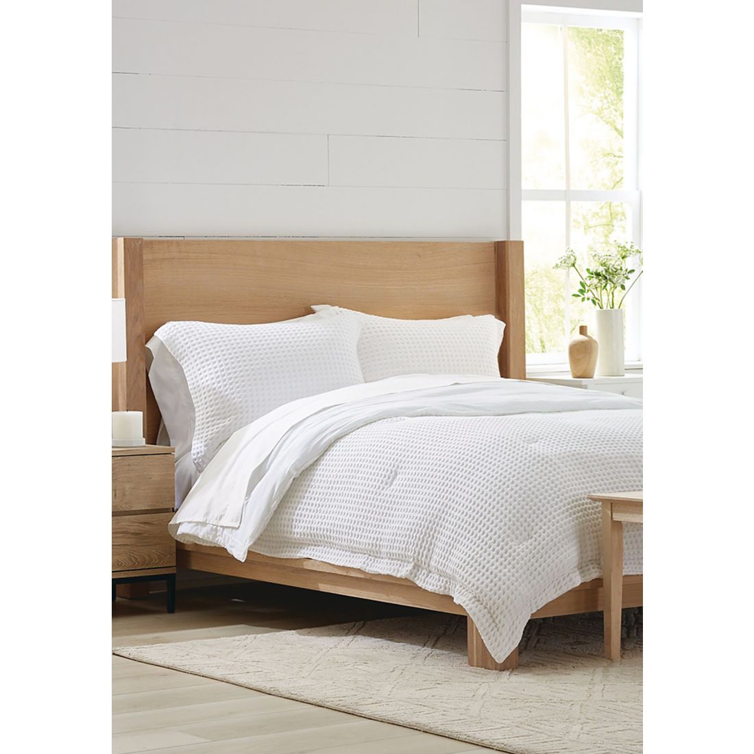 Crown & Ivy Waffle Weave Comforter Set
