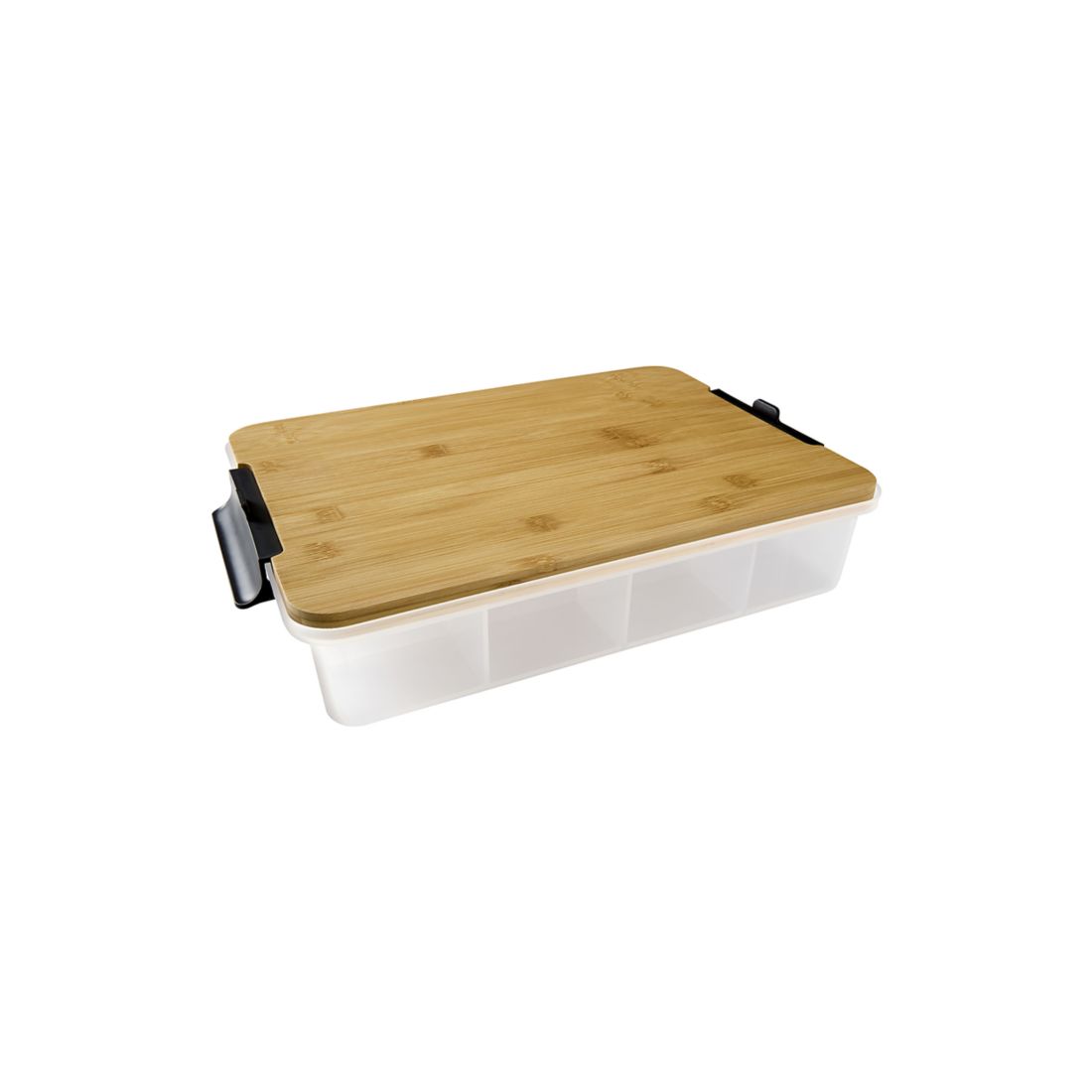 Farberware Snacklebox with Locking Bamboo Cutting Board Lid