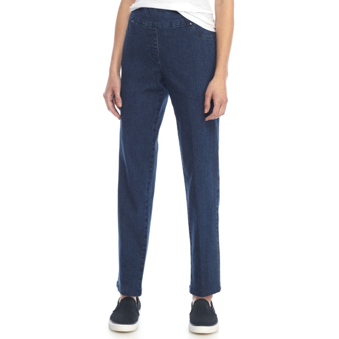 Ruby Rd Women's Petite Pull On Denim Jeans