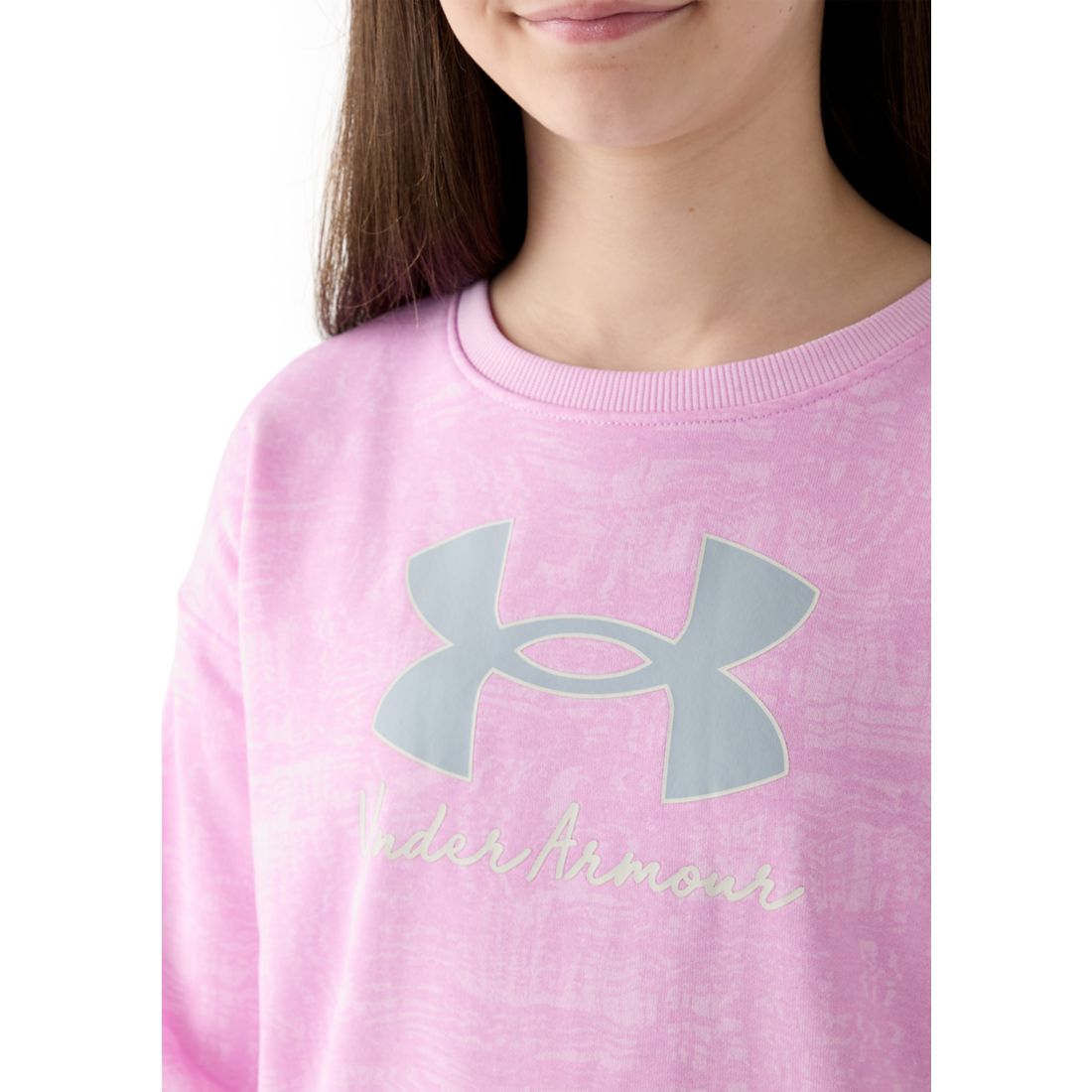 Belk Under Armour Girls 7-16 Allover Print Crew Neck