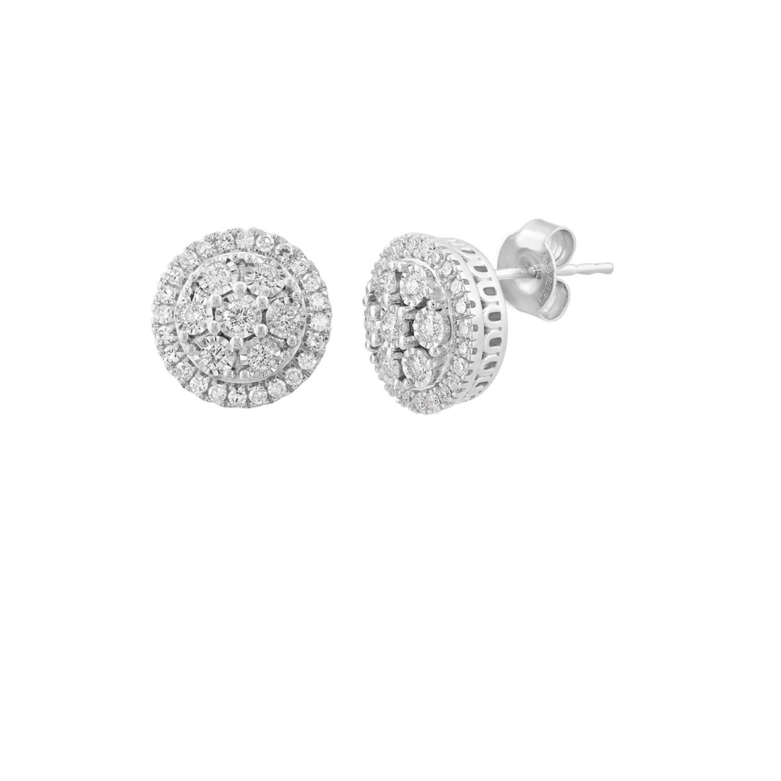 Effy Silver Lab Grown Diamond Earrings