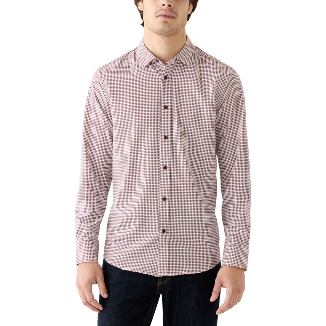 Belk Kenneth Cole Men's Long Sleeve Geometric Print Woven Shirt available now at Haywood Mall Belk Kenneth Cole Men's Long Sleeve Geometric Print Woven Shirt available now at Haywood Mall