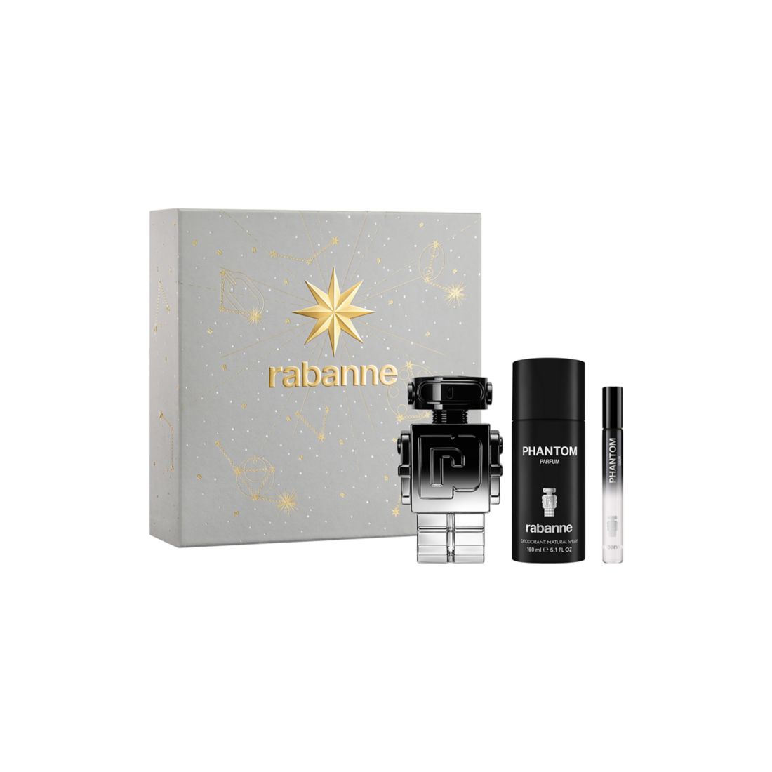 Rabanne Men's Phantom Elixir Parfum Intense 3-Piece Gift Set